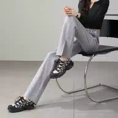 娅丽达 窄版阔腿开叉休闲裤 女款