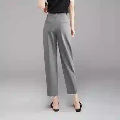 娅丽达 通勤高腰纯色哈伦休闲裤 女款