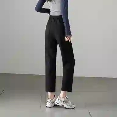 娅丽达 纯色松紧高腰宽松哈伦休闲裤 女款