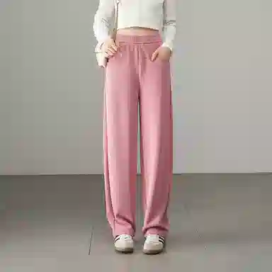 娅丽达 纯色高腰松紧哈伦裤休闲裤 女款