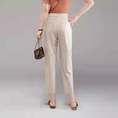 娅丽达 通勤高腰纯色哈伦休闲裤 女款