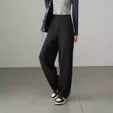 娅丽达 纯色高腰松紧哈伦裤休闲裤 女款