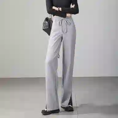 娅丽达 窄版阔腿开叉休闲裤 女款