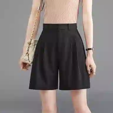 娅丽达 纯色简约通勤时尚休闲短裤 女款