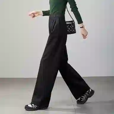 娅丽达 通勤简约中腰阔腿休闲裤 女款