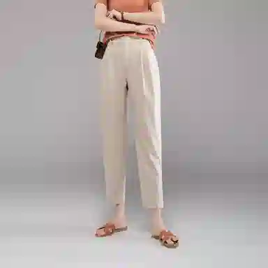 娅丽达 通勤高腰纯色哈伦休闲裤 女款