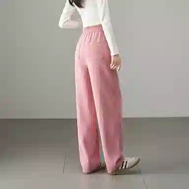 娅丽达 纯色高腰松紧哈伦裤休闲裤 女款