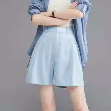 娅丽达 纯色简约通勤时尚休闲短裤 女款