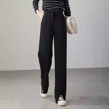 娅丽达 窄版阔腿开叉休闲裤 女款