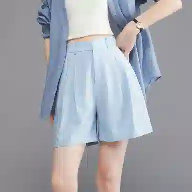 娅丽达 纯色简约通勤时尚休闲短裤 女款