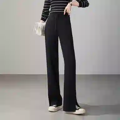 娅丽达 窄版阔腿开叉休闲裤 女款