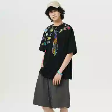 K411 Vintage Cartoon Logo T-Shirt