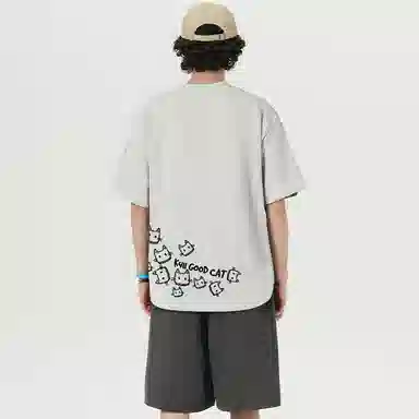 K411 Creative Cat Logo T-Shirt