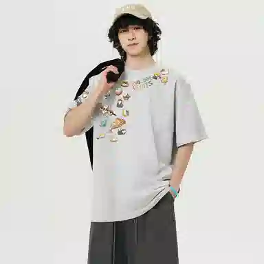 K411 Vintage Cat Logo T-Shirt