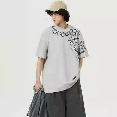 K411 Creative Cat Logo T-Shirt