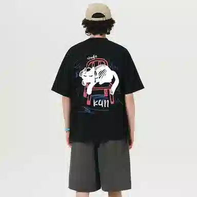 K411 Graffiti Cat Logo T-Shirt