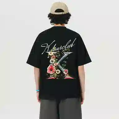 K411 Vintage Embroidered Logo T-Shirt
