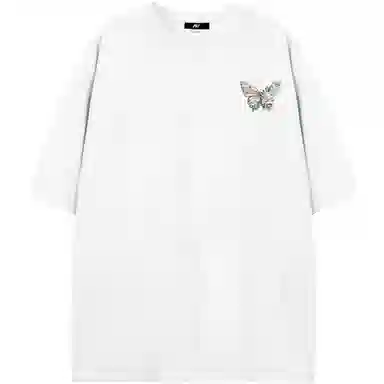 K411 Vintage Embroidered Butterfly Tee