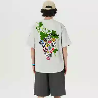 K411 Vintage Grape Badge Logo T-Shirt