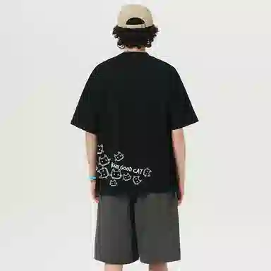 K411 Creative Cat Logo T-Shirt