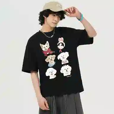 K411 Vintage Cartoon Dog Logo T-Shirt