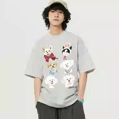 K411 Vintage Cartoon Dog Logo T-Shirt