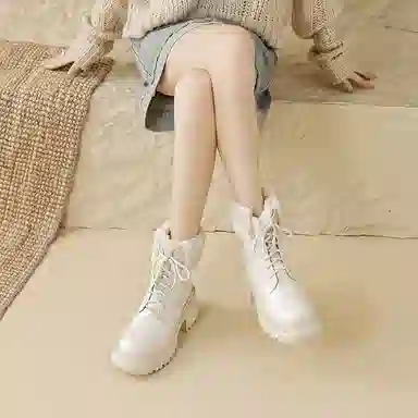 苏颜娇 牛皮 时尚潮流 通勤经典 短靴 女款