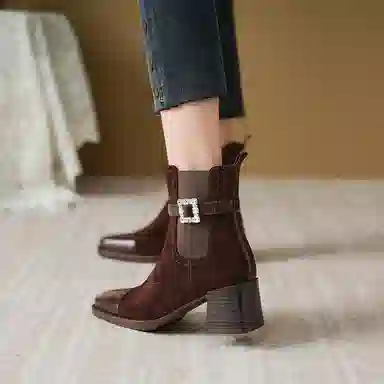 苏颜娇 百搭简约 切尔西靴 女款