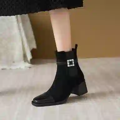 苏颜娇 百搭简约 切尔西靴 女款