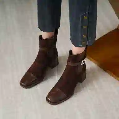 苏颜娇 百搭简约 切尔西靴 女款