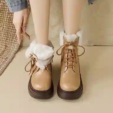 苏颜娇 牛皮 时尚潮流 通勤经典 短靴 女款