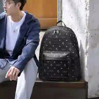 FAIRWHALE Classic Printed Backpack Black