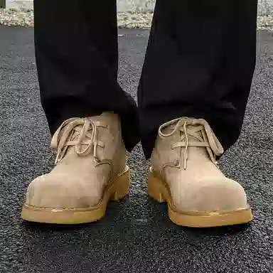 罗蒙 超纤皮 简约舒适百搭 短靴 男女同款 黄色