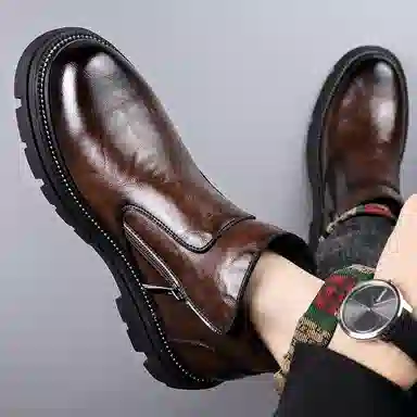 罗蒙 英伦时尚潮流 短靴 男款