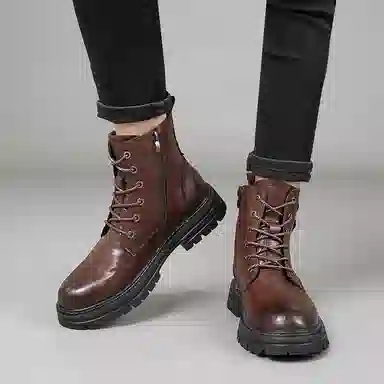 BEIDOUNIAO Martin Boots Black