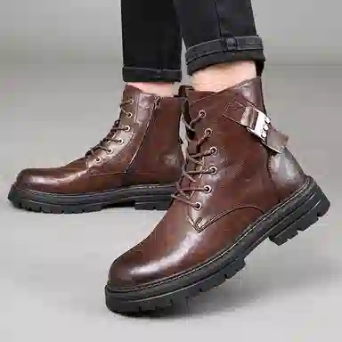 BEIDOUNIAO Martin Boots Black