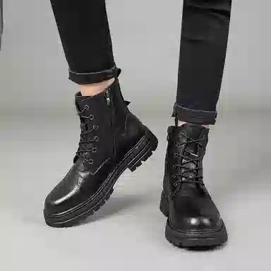 BEIDOUNIAO Martin Boots Black