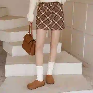 牛反绒 保暖减震增高包裹性 加绒舒适时尚百搭一脚蹬 及踝 雪地靴 女款