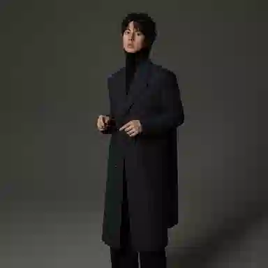 w2x Wool Overcoat Long Single-Breasted