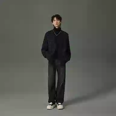 w2x Hollow Lazy Style Casual Cardigan Gray