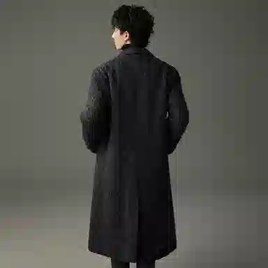 w2x Thick Warm Long Coat Men