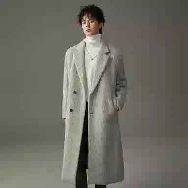 w2x Thick Warm Long Coat Men