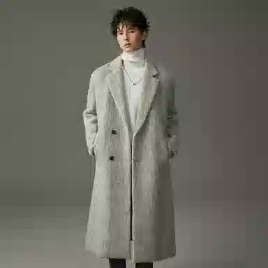 w2x Thick Warm Long Coat Men