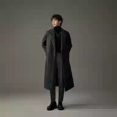 w2x Thick Warm Long Coat Men