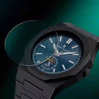 梦特娇 石英机芯 胶带表带 国表 男女同款 蓝色表盘