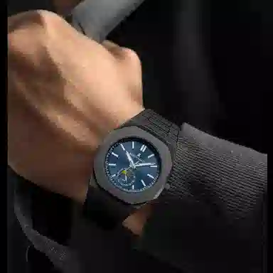 梦特娇 石英机芯 胶带表带 国表 男女同款 蓝色表盘