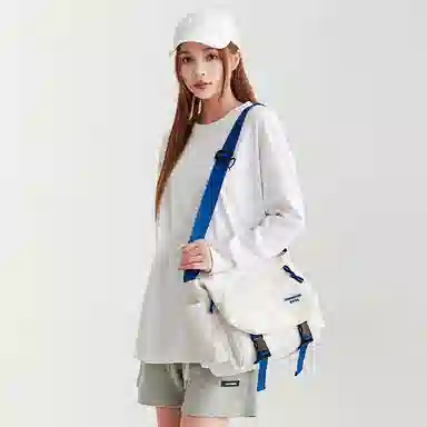 PANDABOBB Oxford Shoulder Bag Black/White