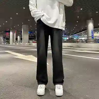 尘映 复古废土风微喇显瘦显高百搭牛仔裤 男女同款