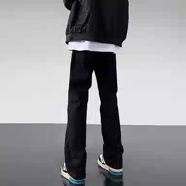 尘映 复古废土风微喇显瘦显高百搭牛仔裤 男女同款