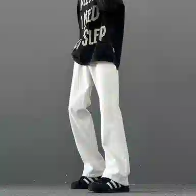 尘映 复古废土风微喇显瘦显高百搭牛仔裤 男女同款
